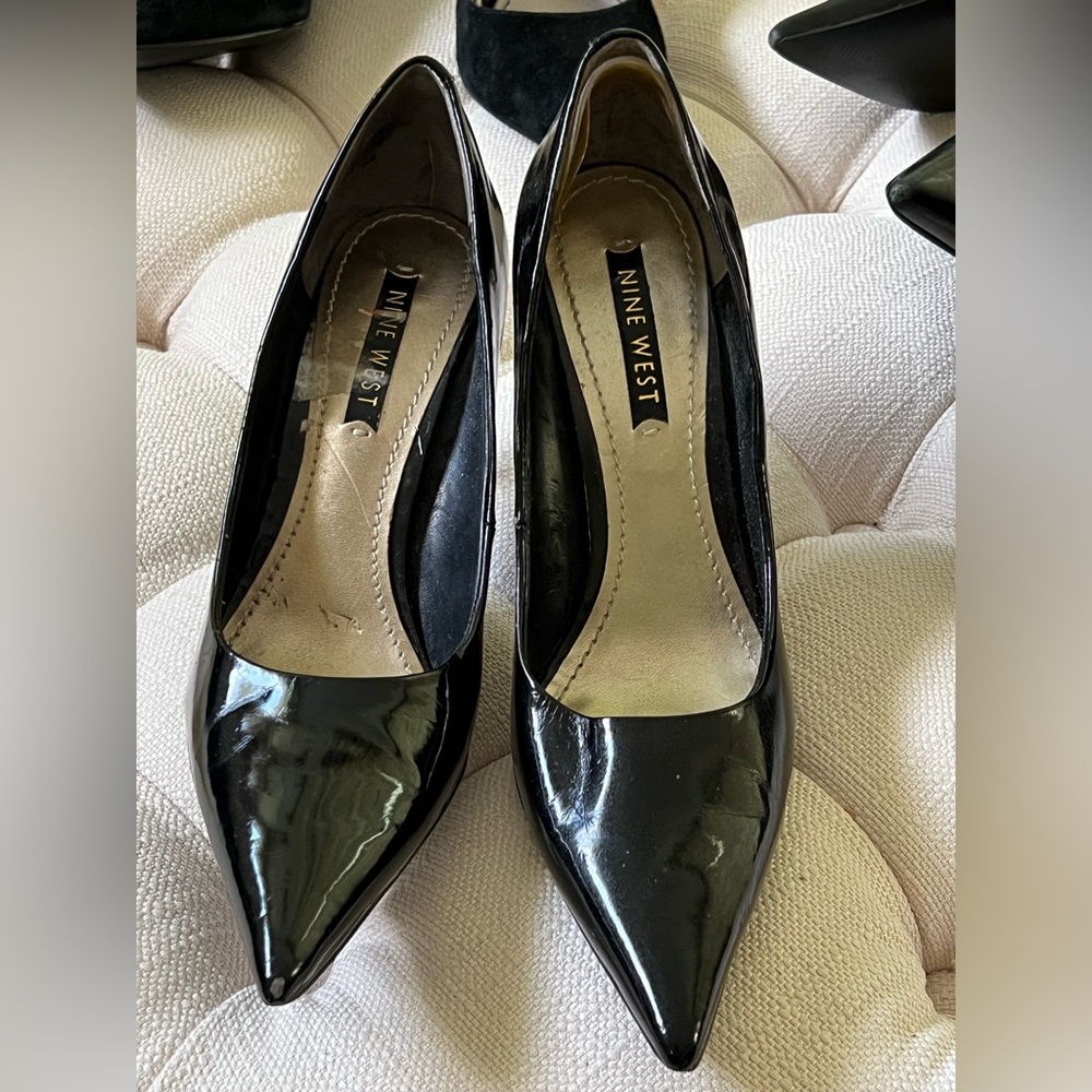 Nine West - Black Patent Leather -Size 7.5